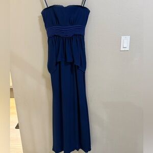 alex evenings navy blue dress Alex Evenings Women's Sequin Lace Bodice Chiffon Gown - Deep Plum main image 1